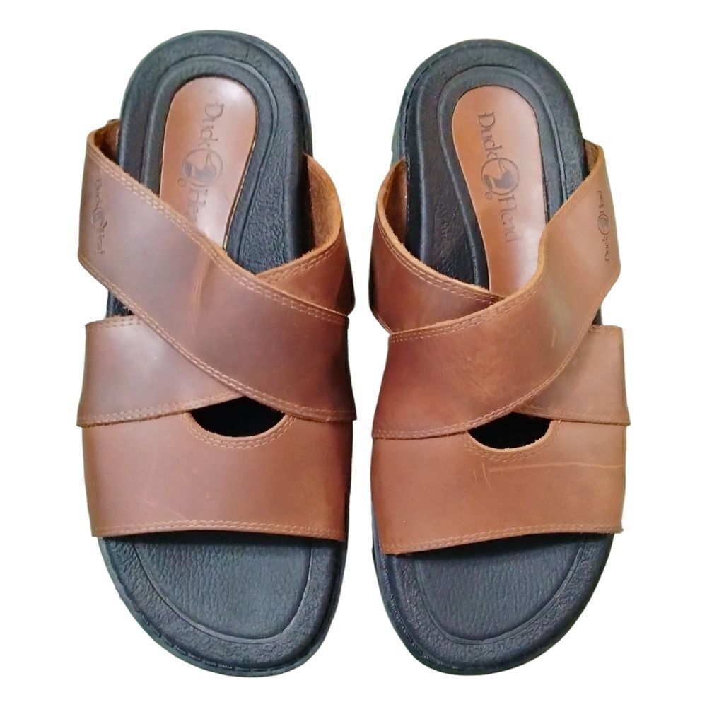 Duck Head Men's Leather Sandals Brown Size 9.5